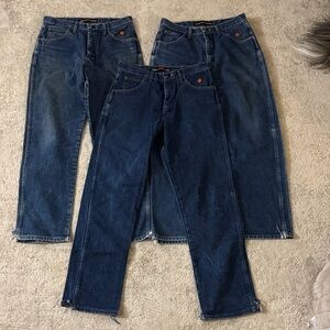 Wrangler Mens FR Relaxed Fit Jeans 34x34